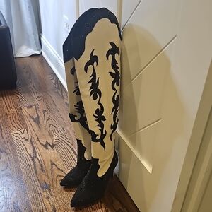 INC International Concepts Black Over-the-Knee Boots